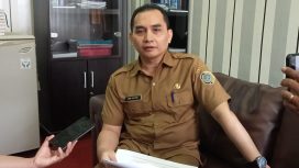 Kabag Perekonomian dan SDA Tulungagung sedang memberikan keterangan.