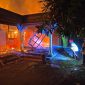 situasi rumah terbakar di Tulungagung. (sumber foto: DAMKAR Tulungagung)