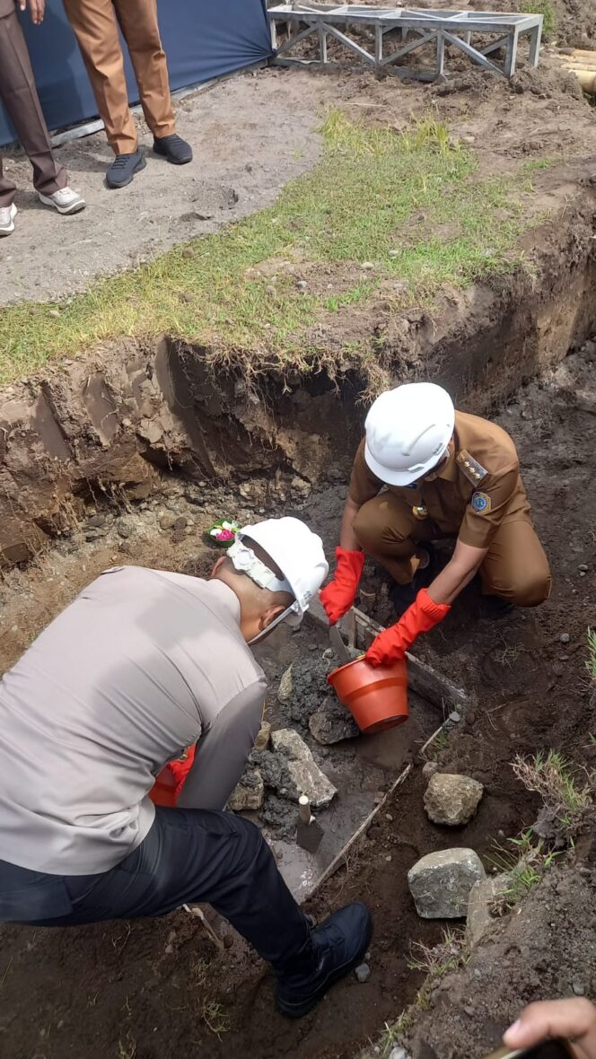 
 Pembangunan Dua Polsek di Tulungagung di Mulai hari ini dengan Anggaran Miliaran Rupiah